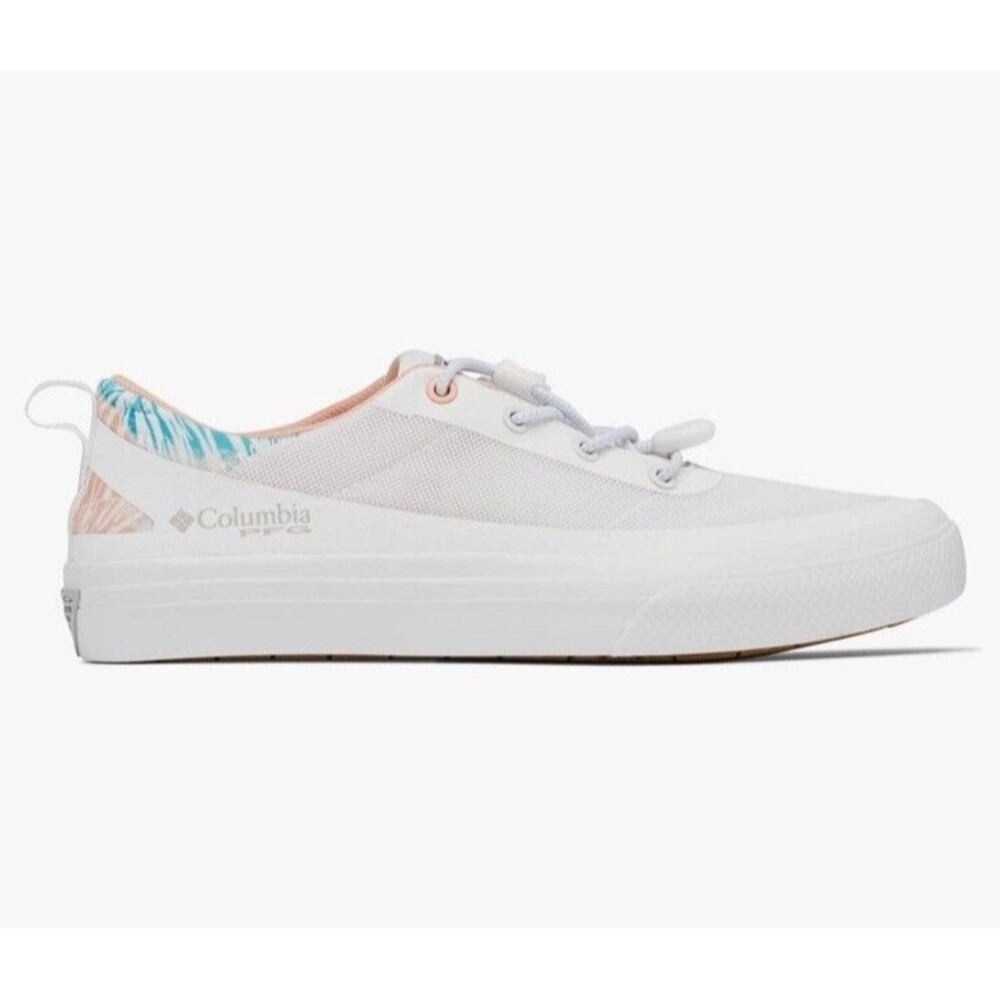 Columbia Women's PFG Shoes Sneaker Size 10 White Coral NWB - Picture 3 of 14